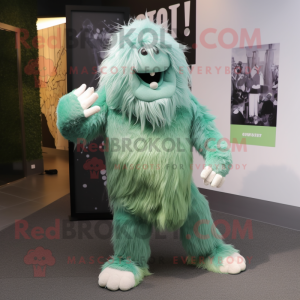 Grønn Yeti maskot drakt...