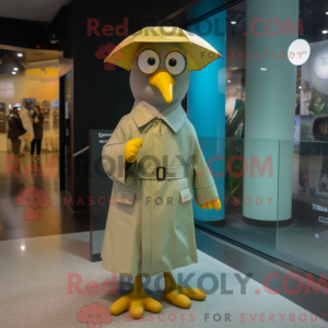 Olive Seagull maskot drakt...