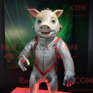 Silver Sow maskotdraktfigur...