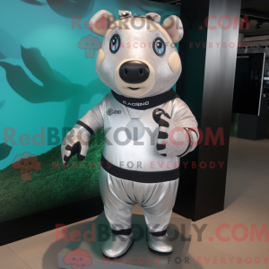 Costume mascotte de Silver...