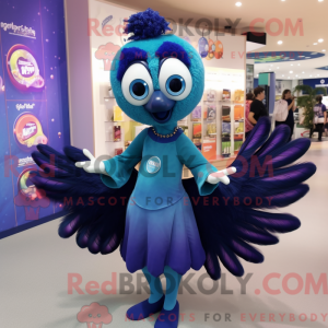 Påfugle maskot kostume...