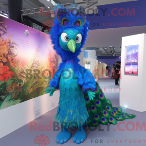 Costume mascotte de paon...