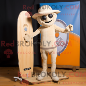 Beige eenwieler...