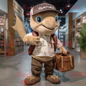 Brown Swordfish mascot...