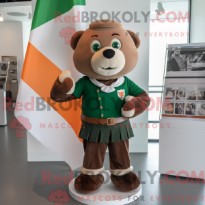 Brown Irish Flag mascot...
