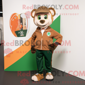 Brown Irish Flag mascot...