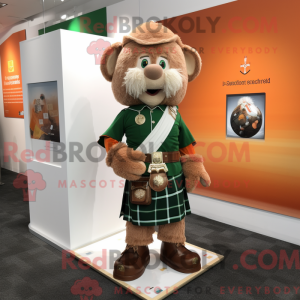 Brunt irsk flag maskot...