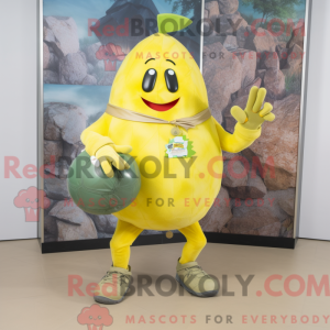 Lemon Yellow Grenade mascot...