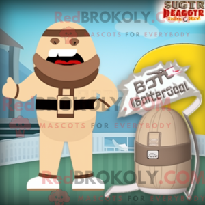 Beige Burgers mascot...