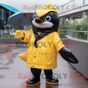 Gold Killer Whale mascot...