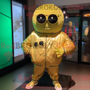 Gold Cucumber mascot...