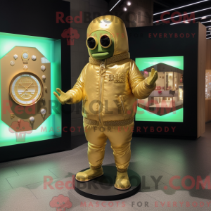 Gold Cucumber mascot...
