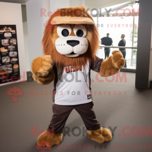 Brown Lion-mascottekostuum...