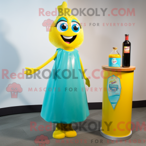 Cyan Bottle Of Mustard...