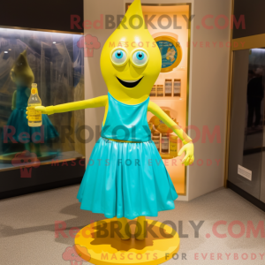 Postava maskota Cyan Bottle...