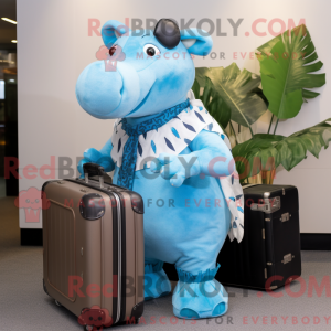 Postava maskota Sky Blue...