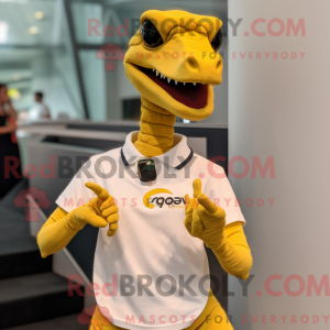 Gold Coelophysis mascot...