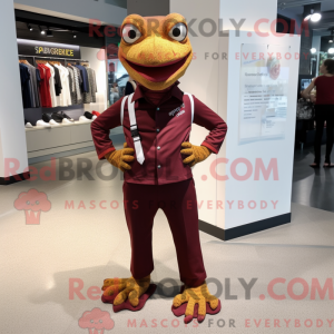 Máscara Maroon Lizard com...