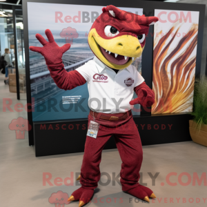 Máscara Maroon Lizard com...