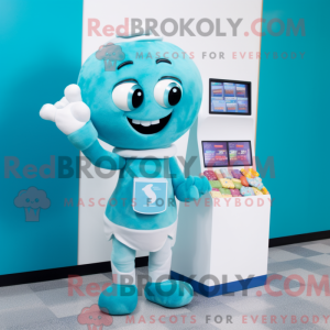 Turkis Candy maskot kostume...