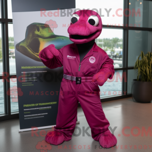 Magenta Titanoboa maskot...