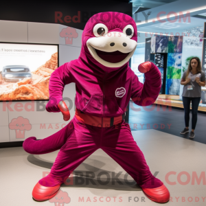 Costume de mascotte Magenta...