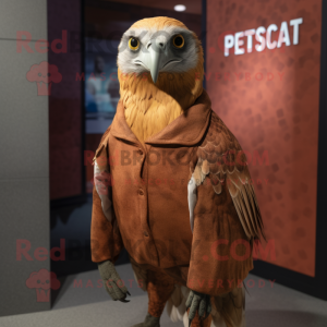 Rust Falcon maskot kostym...