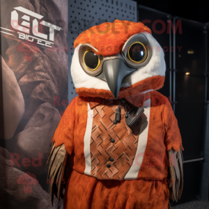 Rust Falcon maskot kostym...