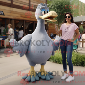 Máscara de cisne cinza com...
