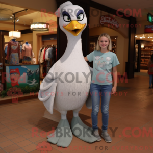 Gray Swan maskot kostume...