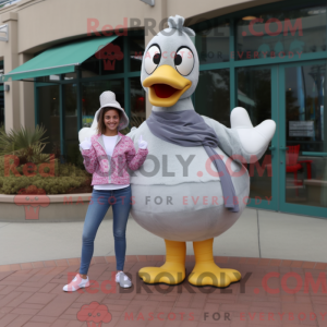 Gray Swan mascot costume...