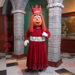 Rotes Maskottchenkostüm...