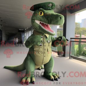 Grønn T Rex usa máscara de...