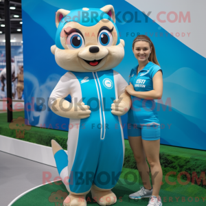 Disfraz de mascota Sky Blue...