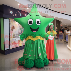 Green Starfish maskot...