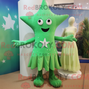 Green Starfish maskot...