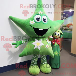 Green Starfish maskot...