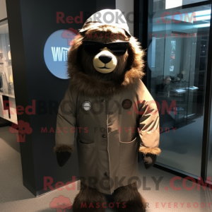 Brun Navy Seal maskot...