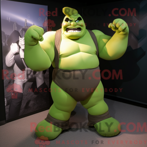 Maskotka Olive Strongman w...