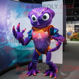 Purple Crab mascot costume...