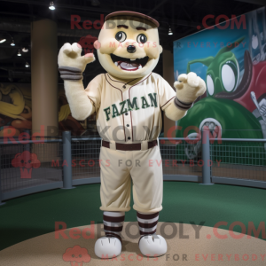 Cream Frankenstein mascot...