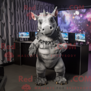 Gray Rhinoceros mascot...