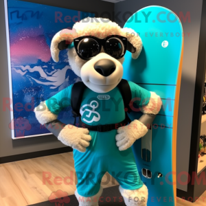 Turquoise Ram mascot...