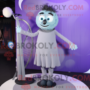 Grå encyklist maskot...