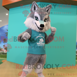 Wolf mascottekostuum...