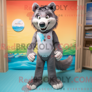 Wolf mascot costume...