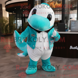 Disfraz de mascota ballena...
