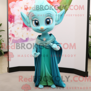 Disfraz de mascota Cyan Elf...