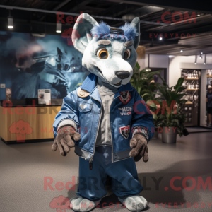 Blue Thylacosmilus mascot...