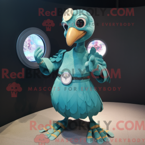 Máscara Teal Dodo Bird com...